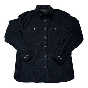 Banana Republic Black Casual Button Down Shirt